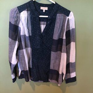 Lucky Brand Block Pattern blouse